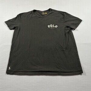 Polo Ralph Lauren T-Shirt Mens Short Sleeve Crew Print Logo Cotton Tee Gray XL